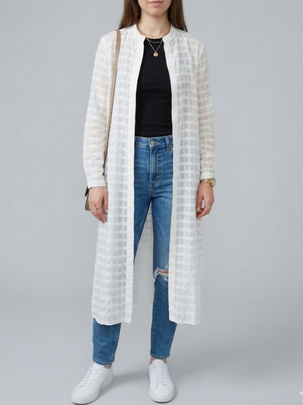 2/$25 Lafayette 148 Button Down Duster Cardigan Jacket